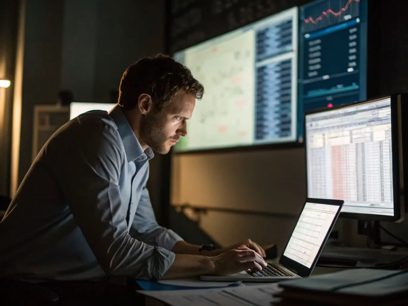 An image showing Kellman Gnanapragasam analyzing data and formulating a strategic solution, emphasizing his problem-solving abilities.